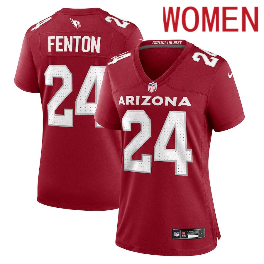 Women Arizona Cardinals #24 Rashad Fenton Nike Cardinal Game Player NFL Jersey